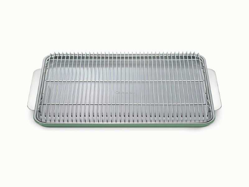 Baking & Cooling Duo - 18x13” Non-Stick Ceramic Sheet With Steel Rack - US 0410
