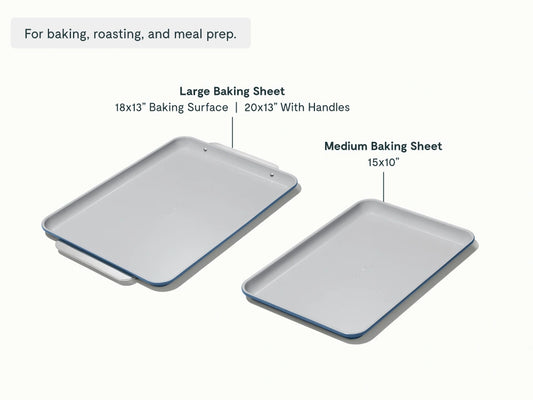 Baking Sheet Duo - 18x13" & 15x10" Non-Stick Ceramic Baking Sheets - US 9341