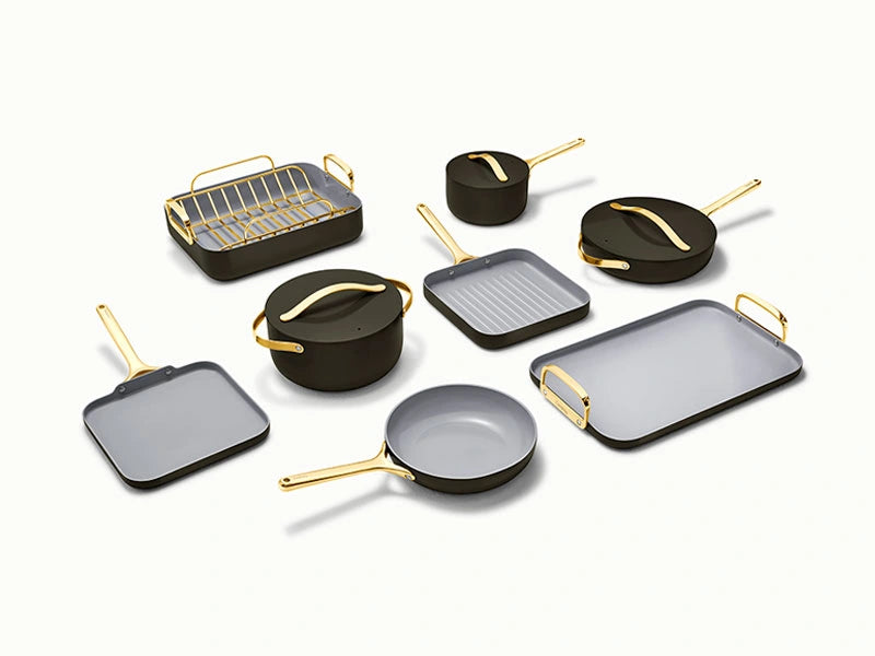 Ceramic-Coated Cookware Bundle - A curated 19-piece non-stick set for everyday cooking & special occasions. - US 2363