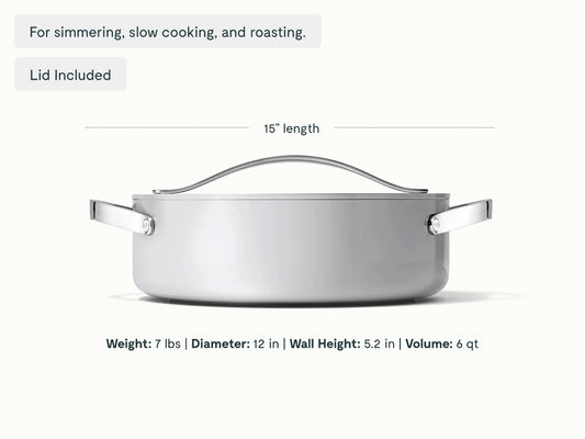 Rondeau - 6 qt Non-Stick Ceramic Pot With Lid - US 9094