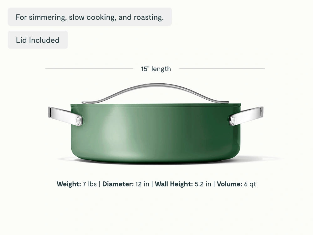 Rondeau - 6 qt Non-Stick Ceramic Pot With Lid - US 4936