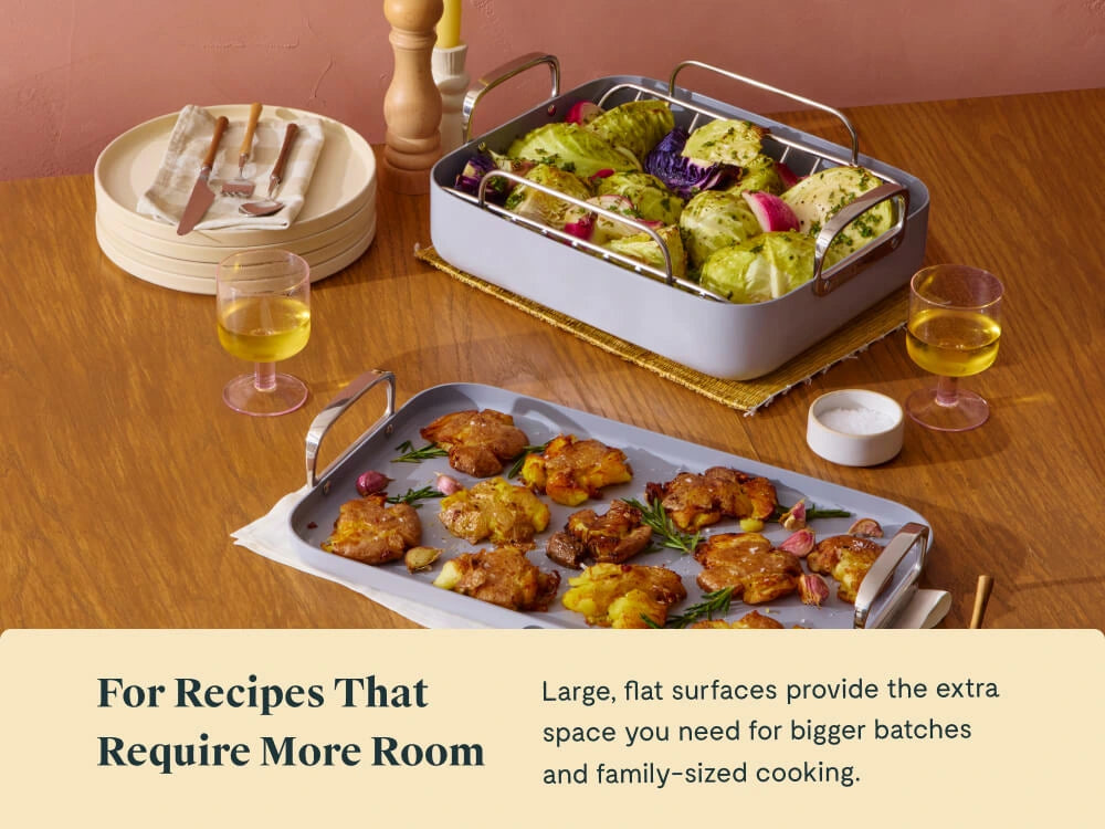 Squareware Set - 7-Piece Set of Ceramic-Coated Pans With Complimentary Storage - US 6805