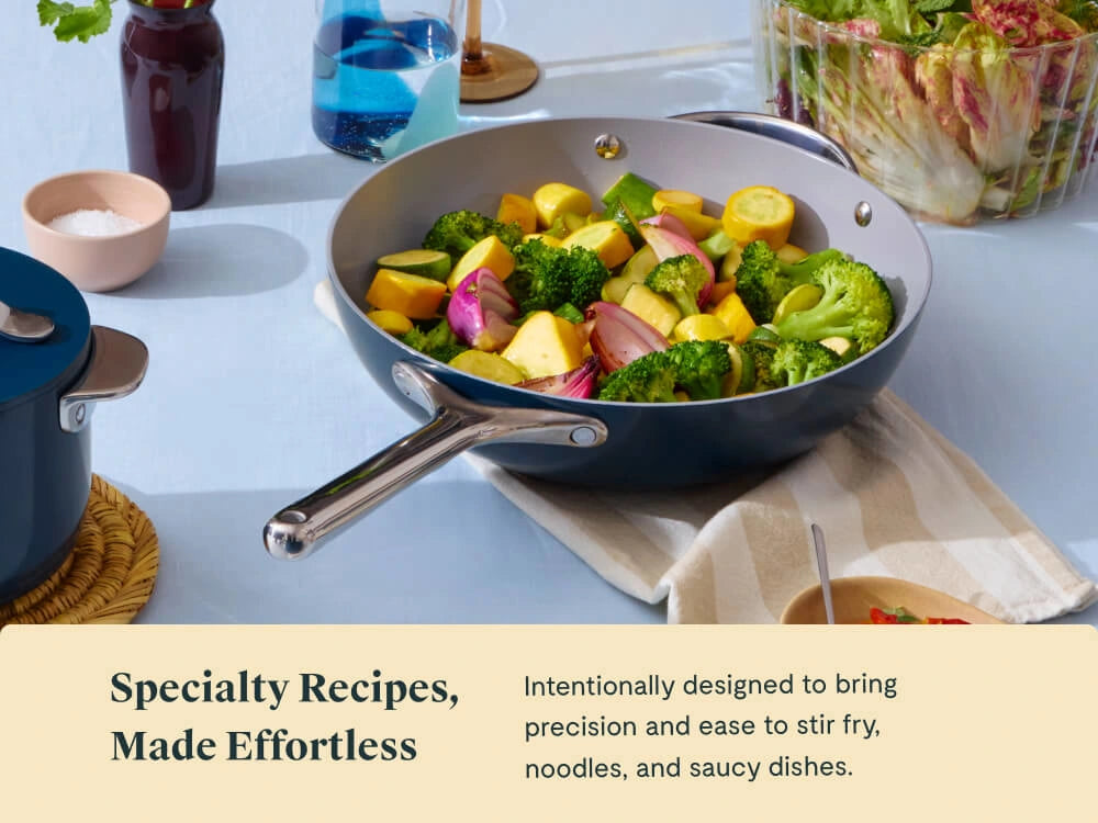 Stir Fry Pan - 12” Wok-Inspired Non-Stick Ceramic Pan - US 9199