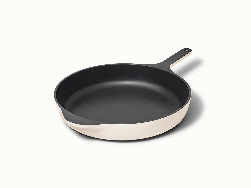 12” Enameled Cast Iron Large Skillet - Durable, Spacious Pan With Excellent Heat Retention - US 7805