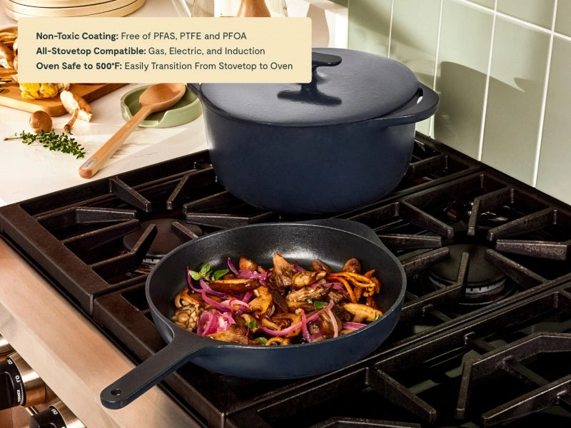 Cast Iron Skillet & Dutch Oven Duo - Perfect duo for versatile cooking, from quick sears to slow-cooked meals. - US 1830