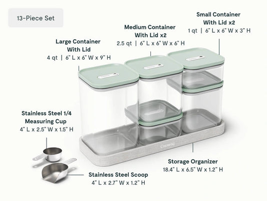 Complete Food Organization Bundle - 26-Piece Set With Complimentary Storage - US 1372
