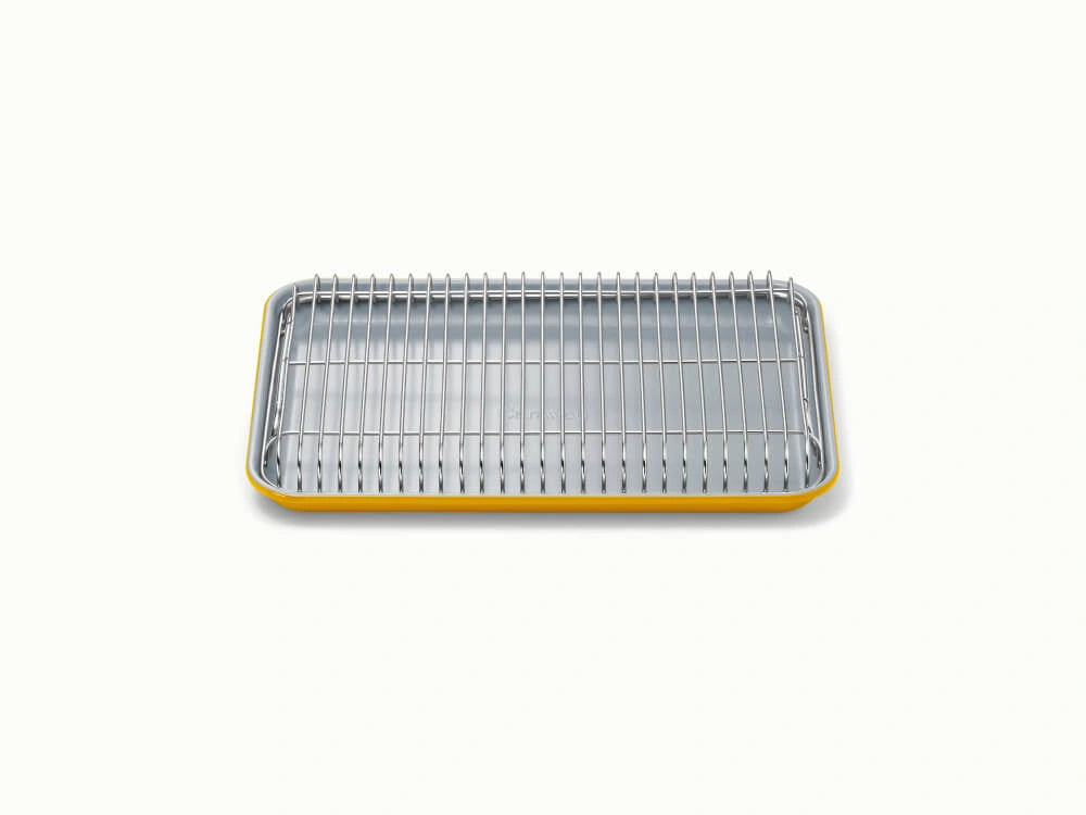 Small Baking & Cooling Duo - 13x9” Non-Stick Ceramic Sheet With Steel Rack - US 2468