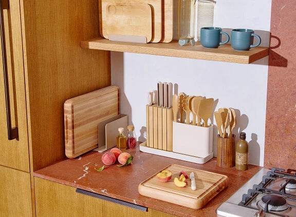 Prep & Serve Butcher Block Set - 3-Piece Set With Complimentary Storage - US 3204