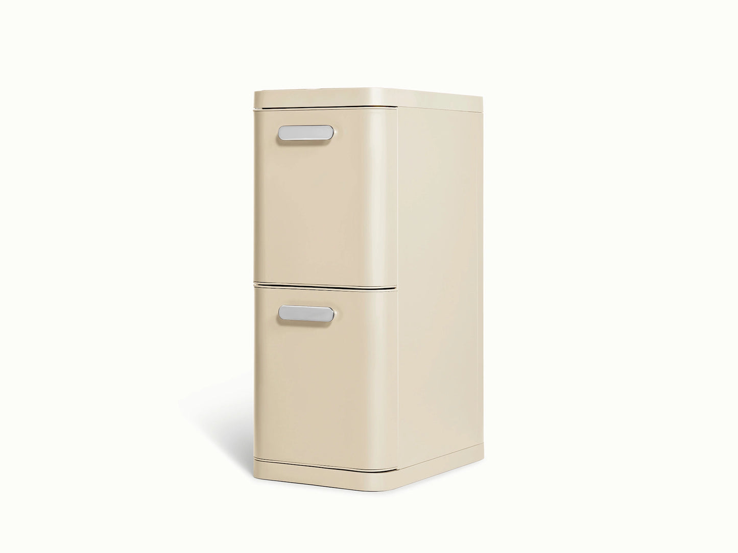 45L 2-Drawer Recycling Bin - Dual-Drawer Recycling Bin for Effortless Sorting - US 5186