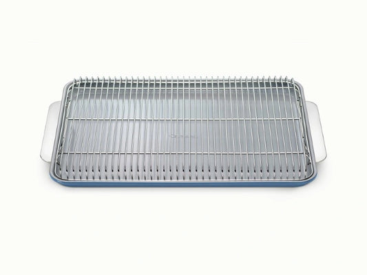 Baking &amp; Cooling Duo - 18x13” Non-Stick Ceramic Sheet With Steel Rack - US 5616