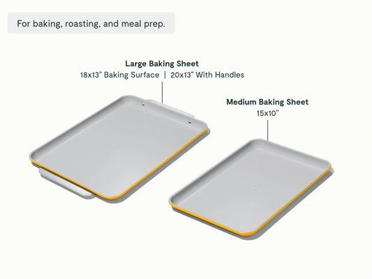 Baking Sheet Duo - 18x13" &amp; 15x10" Non-Stick Ceramic Baking Sheets - US 4340