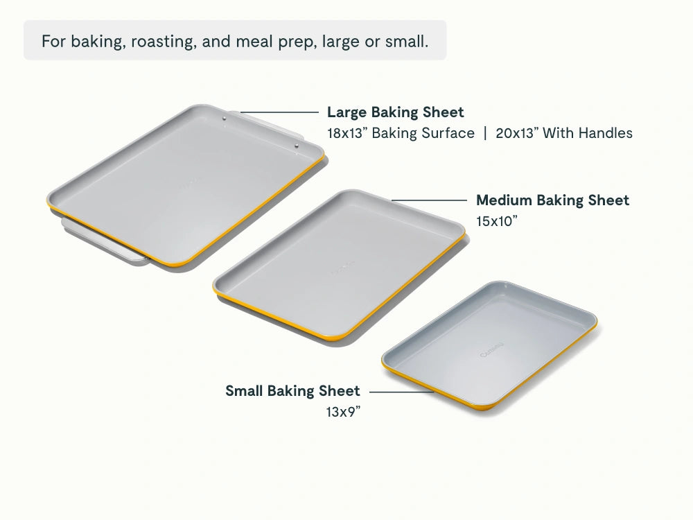 Complete Baking Sheet Bundle - Set of 4 Non-Stick Ceramic Baking Sheets - US 4194