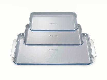 Baking Sheet Trio - 18x13", 15x10" &amp; 13x9” Non-Stick Ceramic Sheets - US 9942