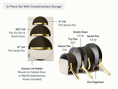 Cookware, Cookware+ &amp; Minis Duo Set - 24-Piece Ceramic Set With Complimentary Storage - US 1475
