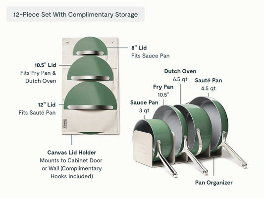 Cookware, Cookware+ &amp; Minis Duo Set - 24-Piece Ceramic Set With Complimentary Storage - US 2277