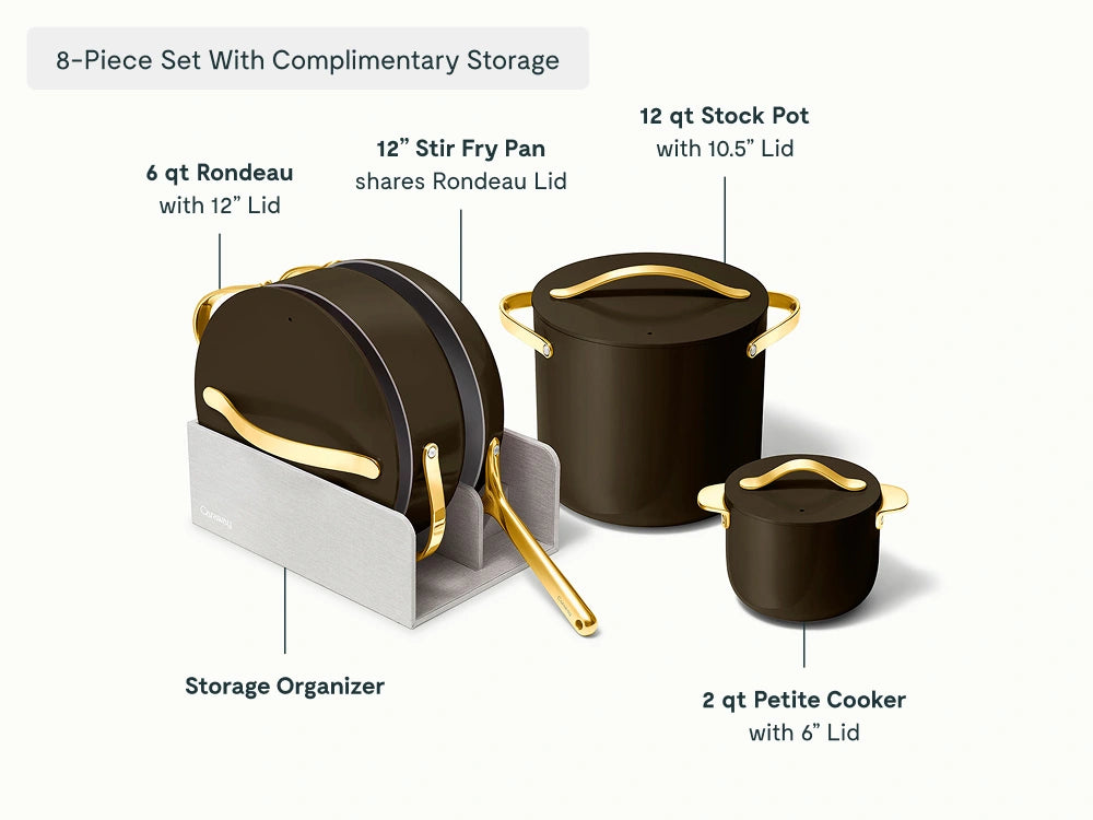 Cookware+ Set - 8-Piece Ceramic Set With Complimentary Storage - US 6595