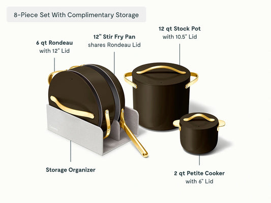 Cookware+ Set - 8-Piece Ceramic Set With Complimentary Storage - US 6595
