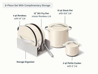 Full Ceramic Cookware Bundle - 31-Piece Ceramic Set With Complimentary Storage - US 7629