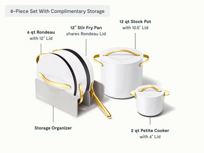 Cookware, Cookware+ &amp; Minis Duo Set - 24-Piece Ceramic Set With Complimentary Storage - US 2278