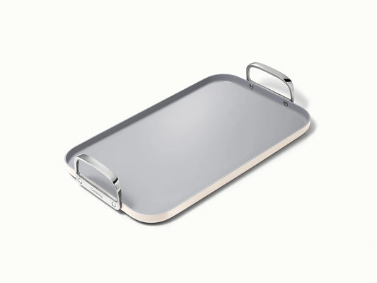 Double Burner Griddle - 19x12” Non-Stick Ceramic Pan - US 7829