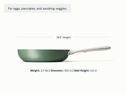 Daily Duo - 3-Piece Set of Ceramic-Coated Pans With Lid - US 5279