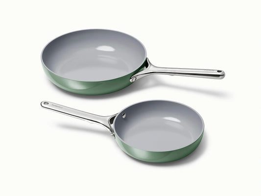 Fry Pan Duo - 8” &amp; 10.5” Non-Stick Ceramic Fry Pans - US 7826