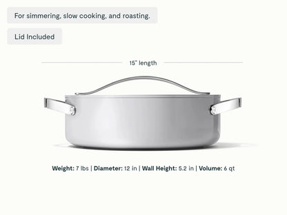 Rondeau - 6 qt Non-Stick Ceramic Pot With Lid - US 9094