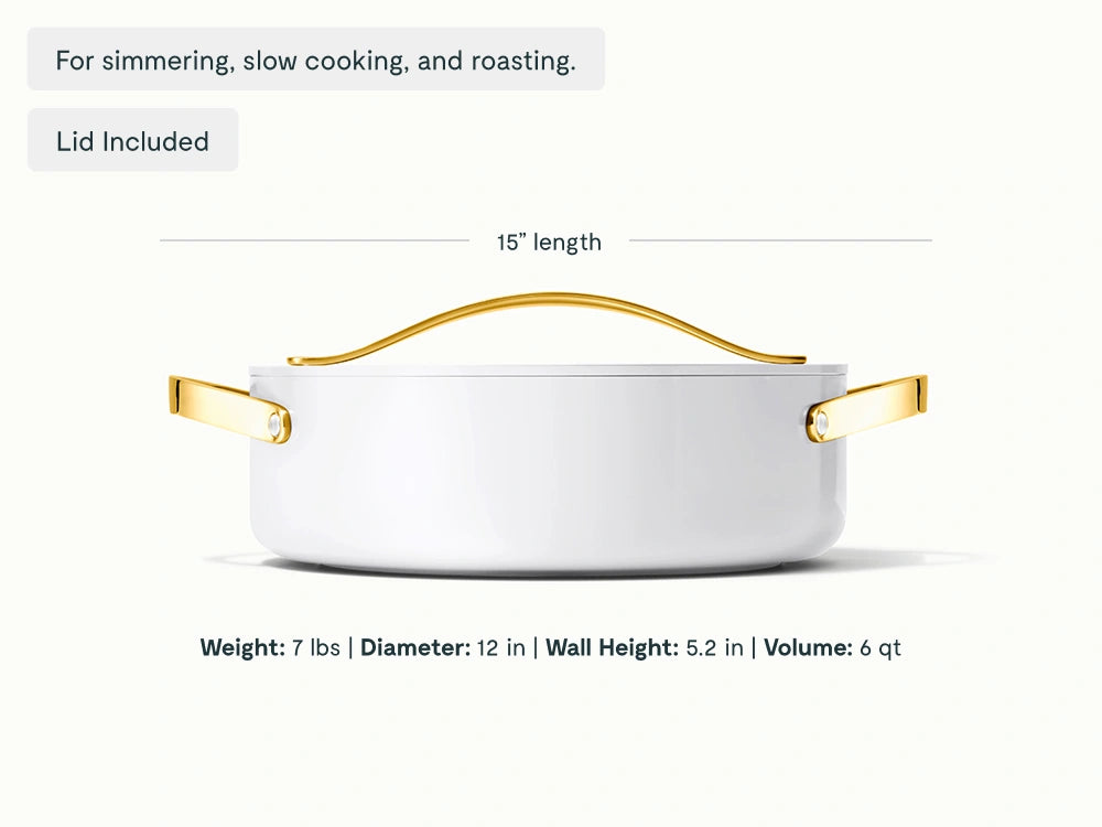 Rondeau - 6 qt Non-Stick Ceramic Pot With Lid - US 2563