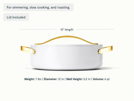 Rondeau - 6 qt Non-Stick Ceramic Pot With Lid - US 2563