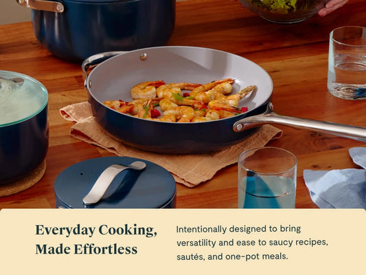 Sauté Pan - 4.5 qt Non-Stick Ceramic Pan With Lid - US 9581