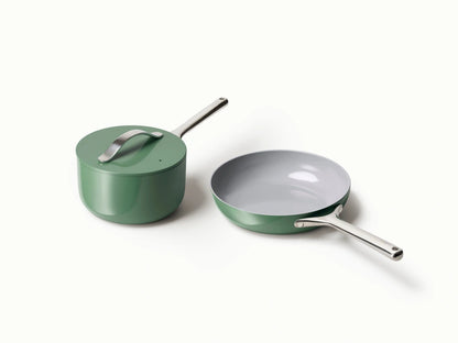 Daily Duo - 3-Piece Set of Ceramic-Coated Pans With Lid - US 5279