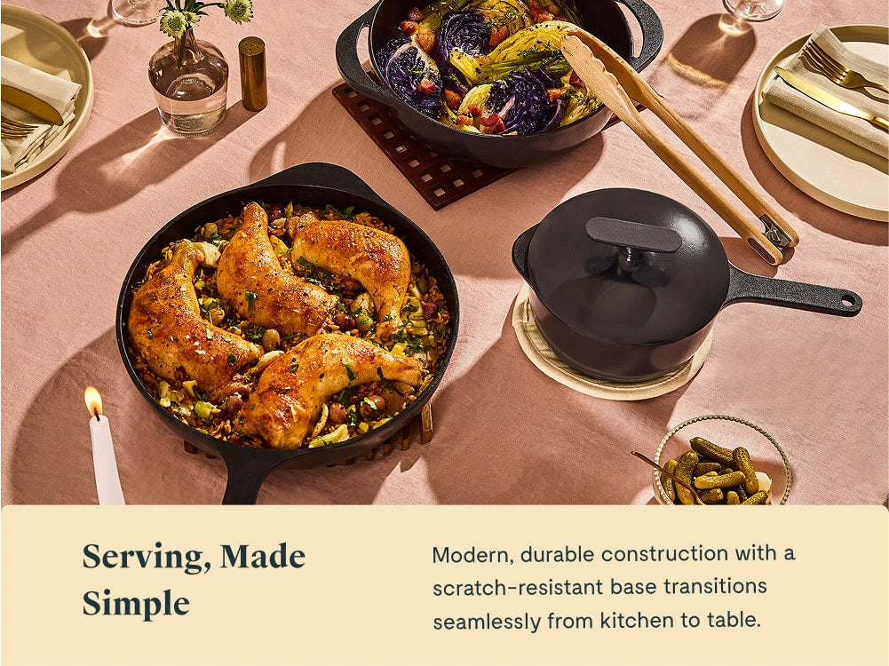 8” Enameled Cast Iron Mini Skillet - Durable, Compact Pan With Excellent Heat Retention - US 0126