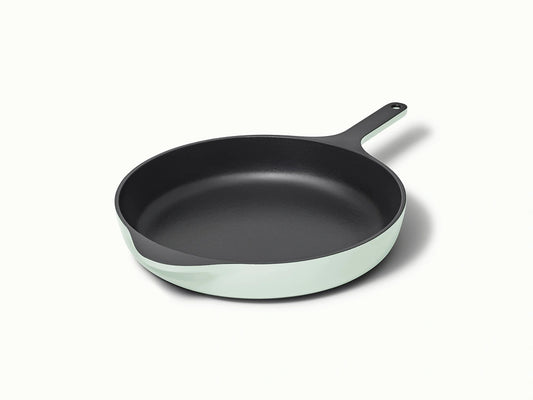 12” Enameled Cast Iron Large Skillet - Durable, Spacious Pan With Excellent Heat Retention - US 4932