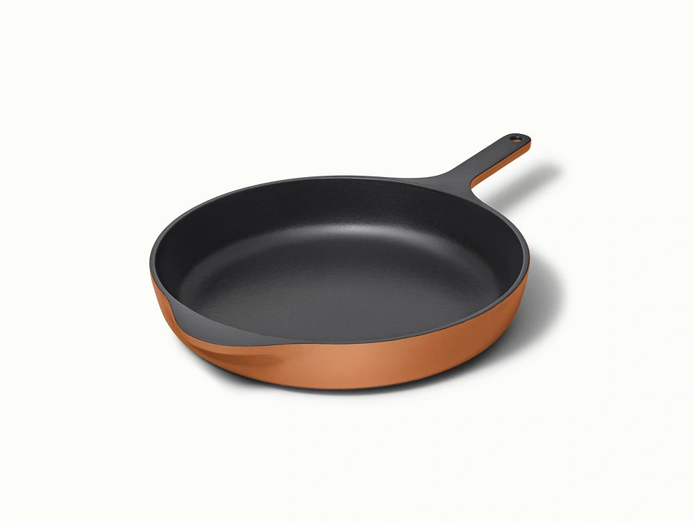 12” Enameled Cast Iron Large Skillet - Durable, Spacious Pan With Excellent Heat Retention - US 1530