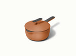 1.8 qt Enameled Cast Iron Mini Sauce Pan - Durable, Compact Pan With Excellent Heat Retention - US 1476