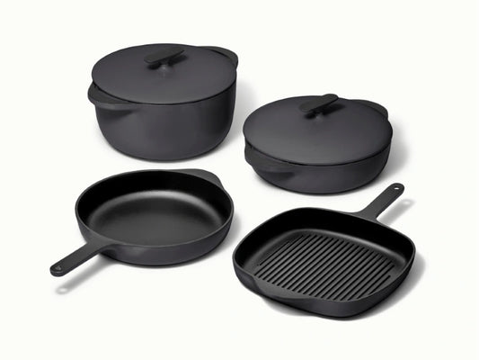 Enameled Cast Iron Set - 8-Piece Set With Complimentary Storage - US 0029