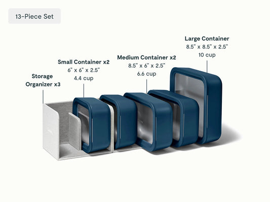 Food Storage Set - 13-pc set of clean storage for leftovers and lasting freshness. - US 2007