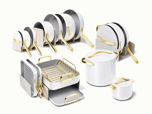 Full Ceramic Cookware Bundle - 31-Piece Ceramic Set With Complimentary Storage - US 8380