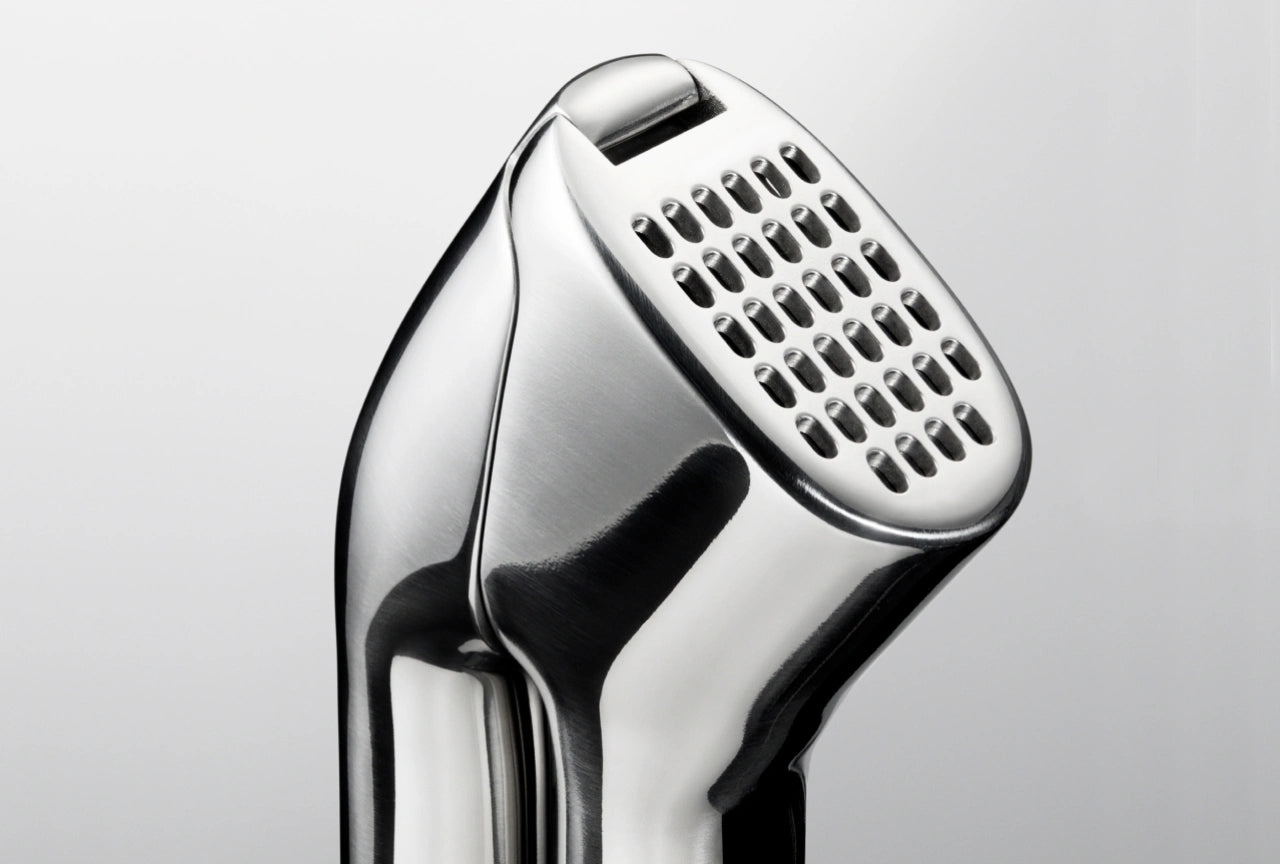 Stainless Steel Garlic Press - Premium stainless steel with detachable handles for effortless mincing and cleaning. - US 4353