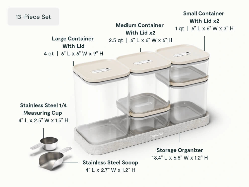 Complete Food Organization Bundle - 26-Piece Set With Complimentary Storage - US 8465