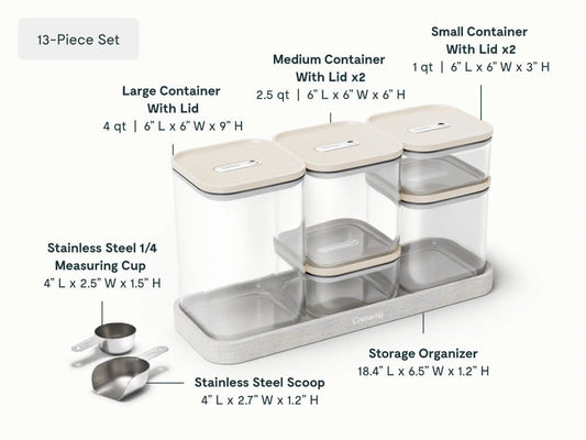 Complete Food Organization Bundle - 26-Piece Set With Complimentary Storage - US 8465