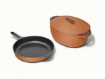 Large Enameled Cast Iron Duo - 4-Piece Set With Complimentary Storage - US 6850