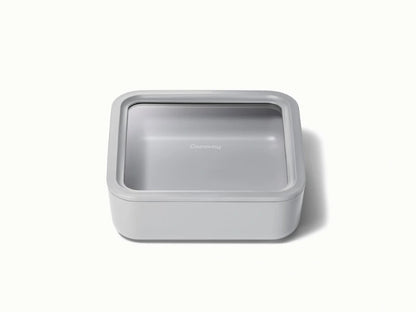 Large Storage Container - Ceramic-coated 10 cup glass Container built for clean storing. - US 2665
