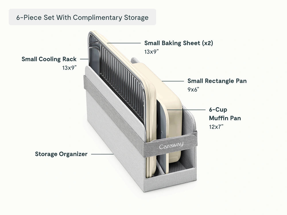Mini Bakeware Set - 6-Piece Set With Complimentary Storage - US 2323