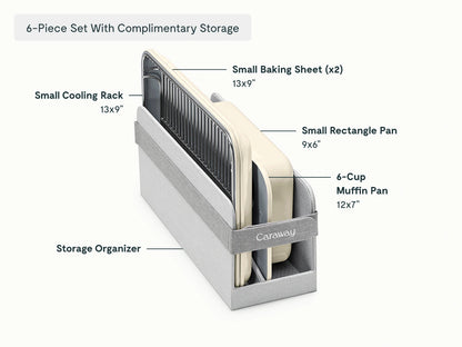 Mini Bakeware Set - 6-Piece Set With Complimentary Storage - US 2323