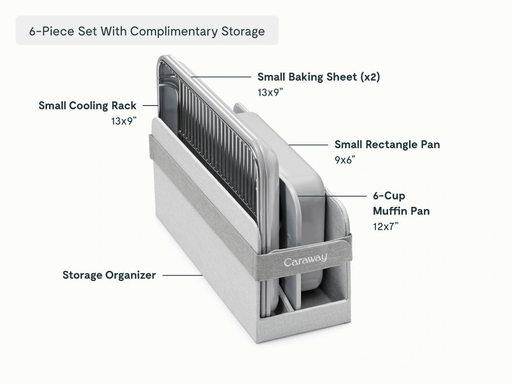 Mini Bakeware Set - 6-Piece Set With Complimentary Storage - US 3325