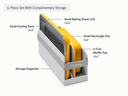 Mini Bakeware Set - 6-Piece Set With Complimentary Storage - US 2976