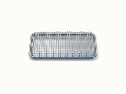 Small Baking &amp; Cooling Duo - 13x9” Non-Stick Ceramic Sheet With Steel Rack - US 4551