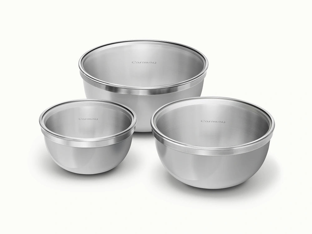 Mixing Bowl Set - 6-Piece Set With Durable Glass Lids - US 4891
