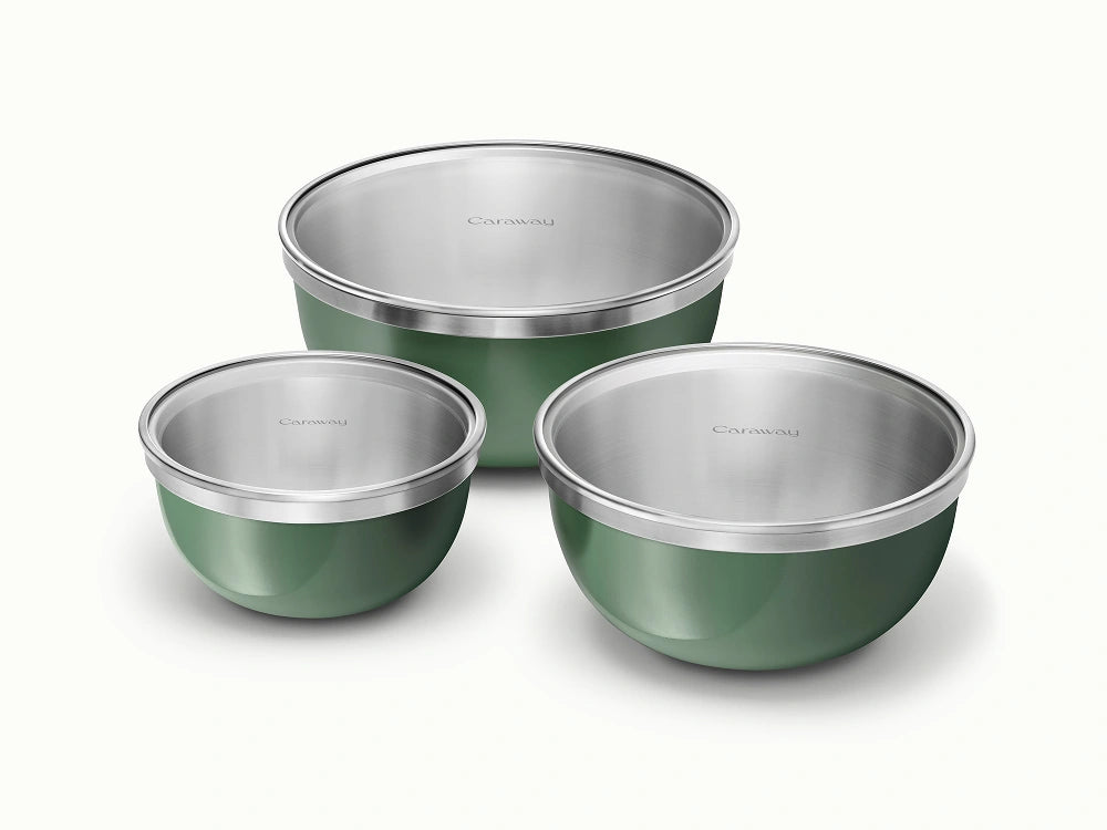 Mixing Bowl Set - 6-Piece Set With Durable Glass Lids - US 4825